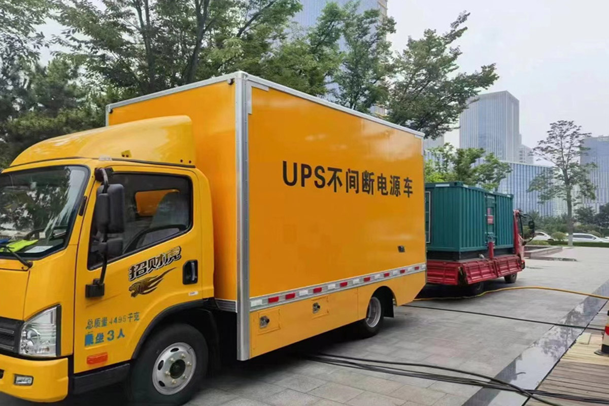 台江发电机租赁施工现场